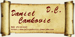 Daniel Čanković vizit kartica